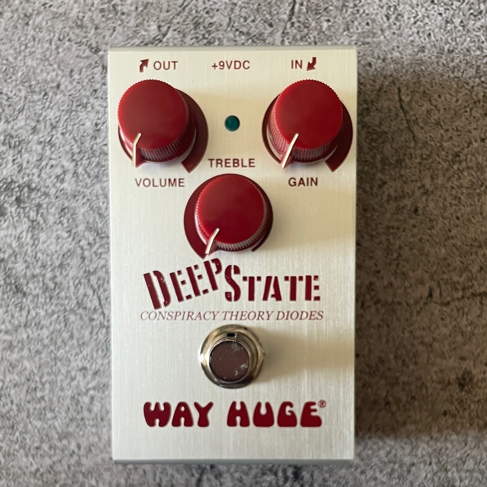 Dunlop Way Huge Deep State Pedal - Red and Silver Signed by Joe Bonamassa